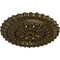 Ekena Millwork Sellek Ceiling Medallion (Fits Canopies up to 1 1/8"), 18 1/2"OD x 7/8"ID x 1 1/2"P, Brass CM18SKBRS - alternate 2